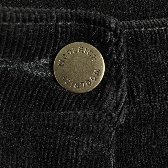 Woolrich Women's 8 Black‎ Corduroy Five Pocket Chino Stretch Straight Leg Pants - Picture 5 of 6